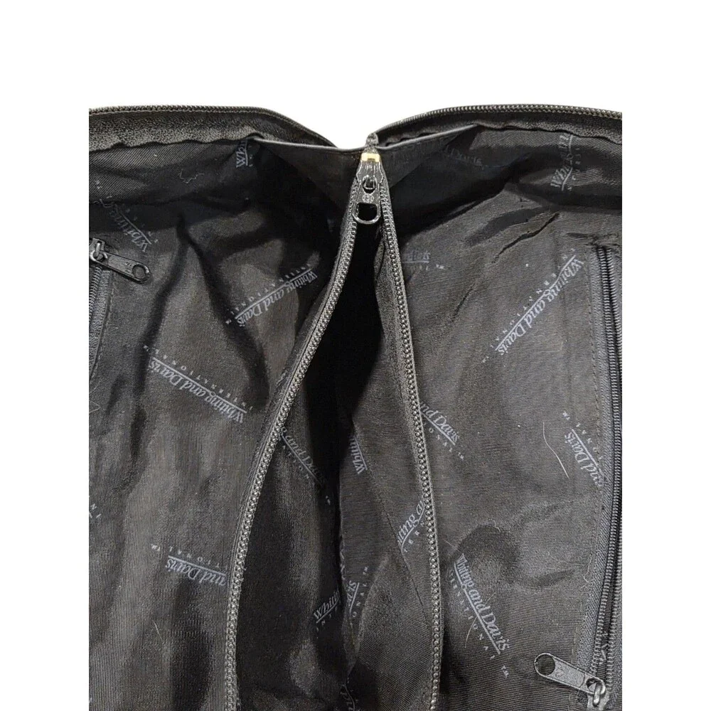Vintage 80s Whiting & Davis Black Metal Mesh Bowler-Style Shoulder Bag Purse